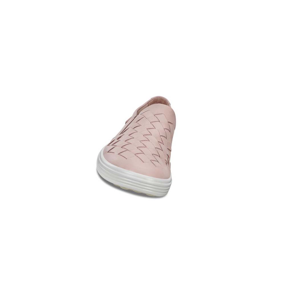 Tenis Ecco Soft 7 Woven Mujer Rosas | México 635WNB