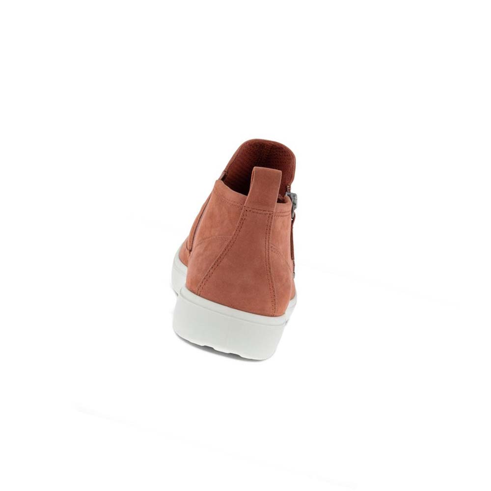 Tenis Ecco Soft Classic Ankle Mujer Marrom | México 634EBC