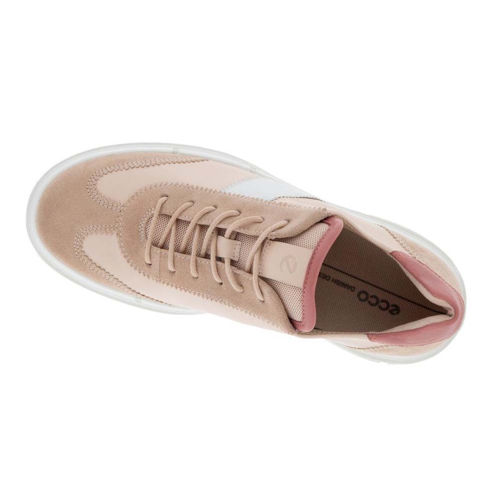 Tenis Ecco Soft X Retro-inspired Mujer Rosas Rosas Blancos | México 631YXF