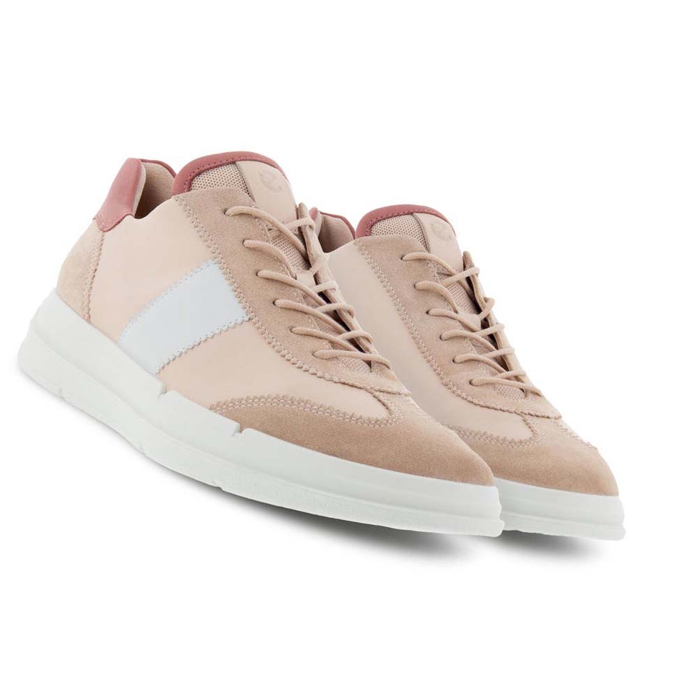 Tenis Ecco Soft X Retro-inspired Mujer Rosas Rosas Blancos | México 631YXF