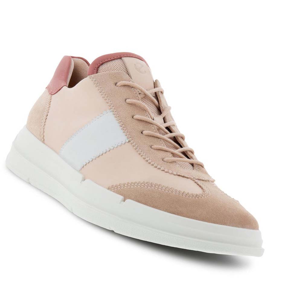 Tenis Ecco Soft X Retro-inspired Mujer Rosas Rosas Blancos | México 631YXF