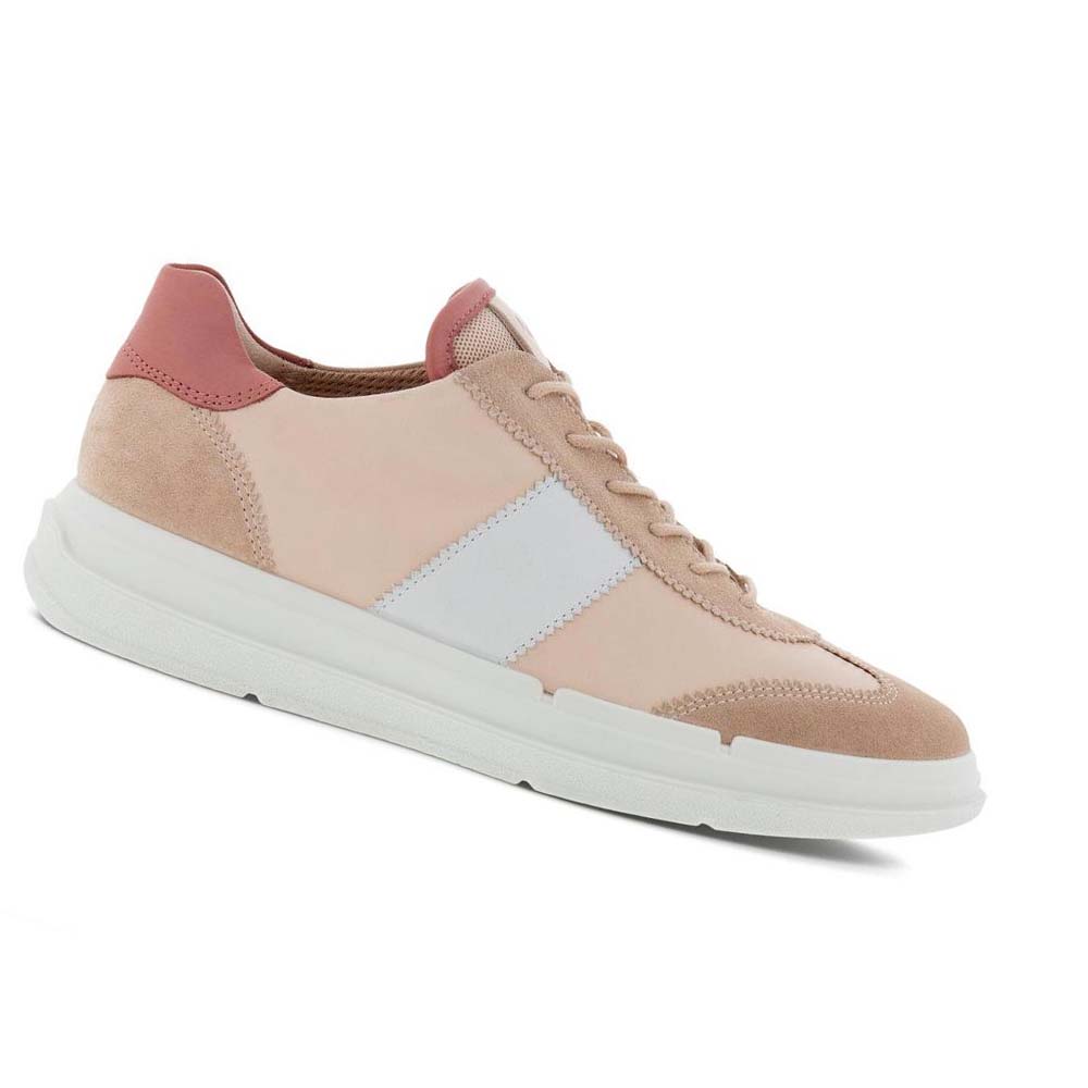 Tenis Ecco Soft X Retro-inspired Mujer Rosas Rosas Blancos | México 631YXF