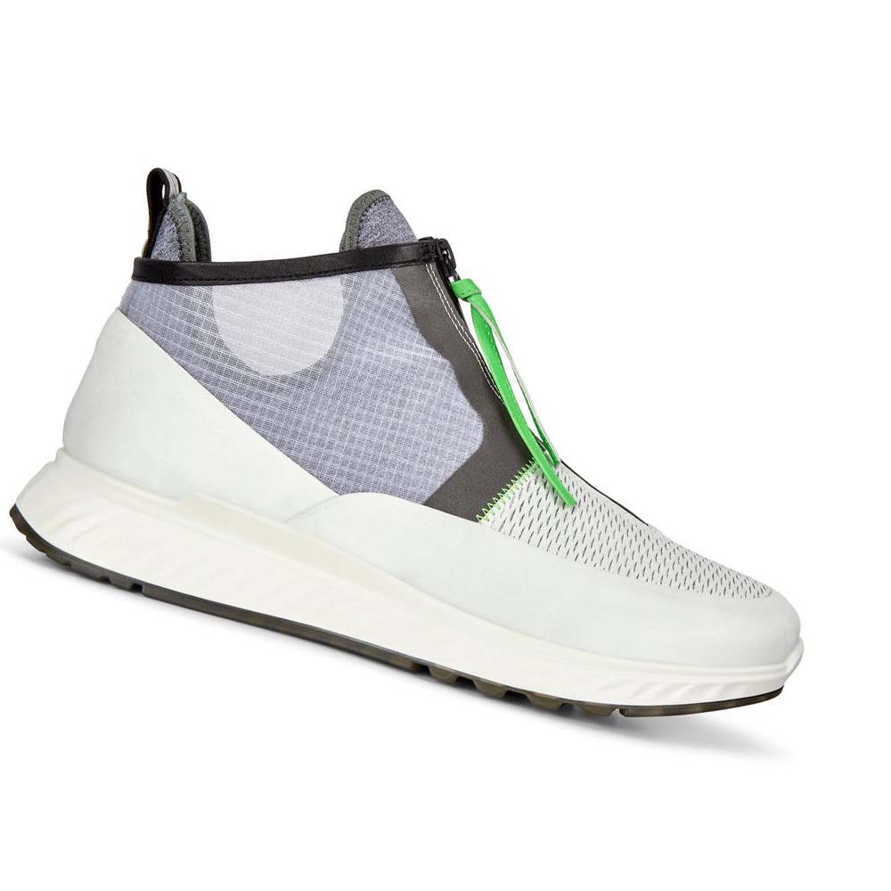 Tenis Ecco St.1 Ankle Hombre Blancos | México 279ZUT