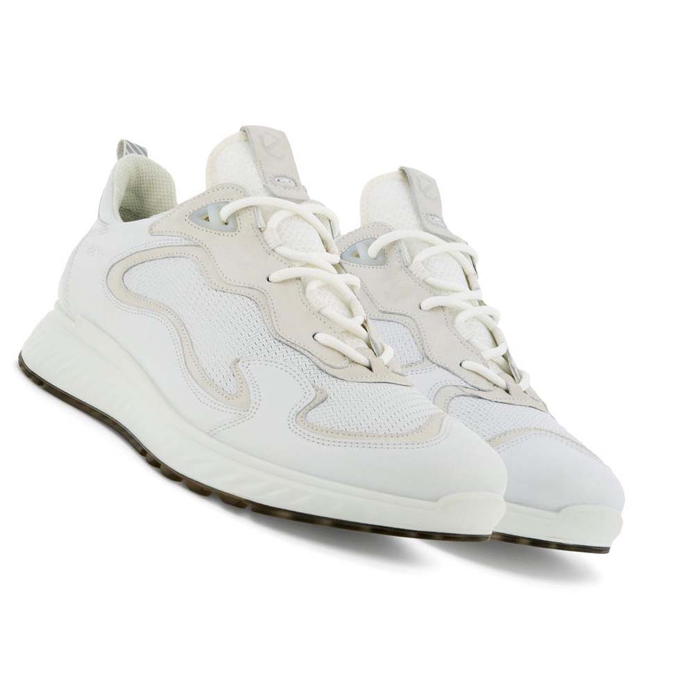 Tenis Ecco St.1 Laced Hombre Blancos | México 275BEX