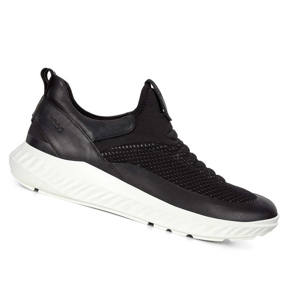 Tenis Ecco St.1 Lite Slip-on Hombre Negros | México 269RVD