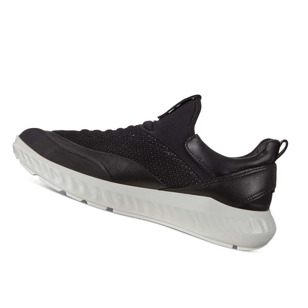 Tenis Ecco St.1 Lite Slip-on Hombre Negros | México 269RVD