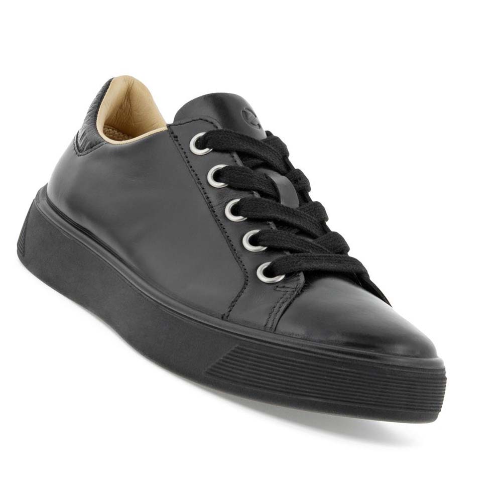 Tenis Ecco Street Tray Lx Mujer Negros Negros | México 624DFM