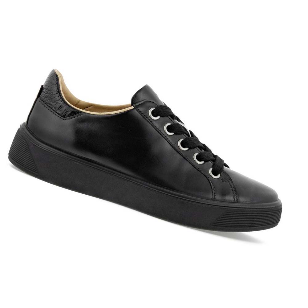 Tenis Ecco Street Tray Lx Mujer Negros Negros | México 624DFM