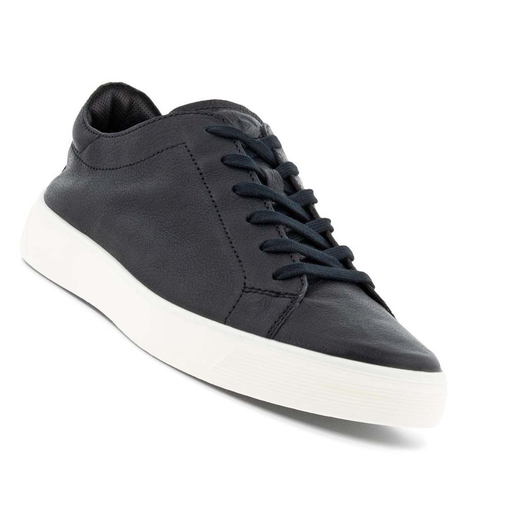 Tenis Ecco Street Tray Retro 2.0 Hombre Negros | México 25FDN