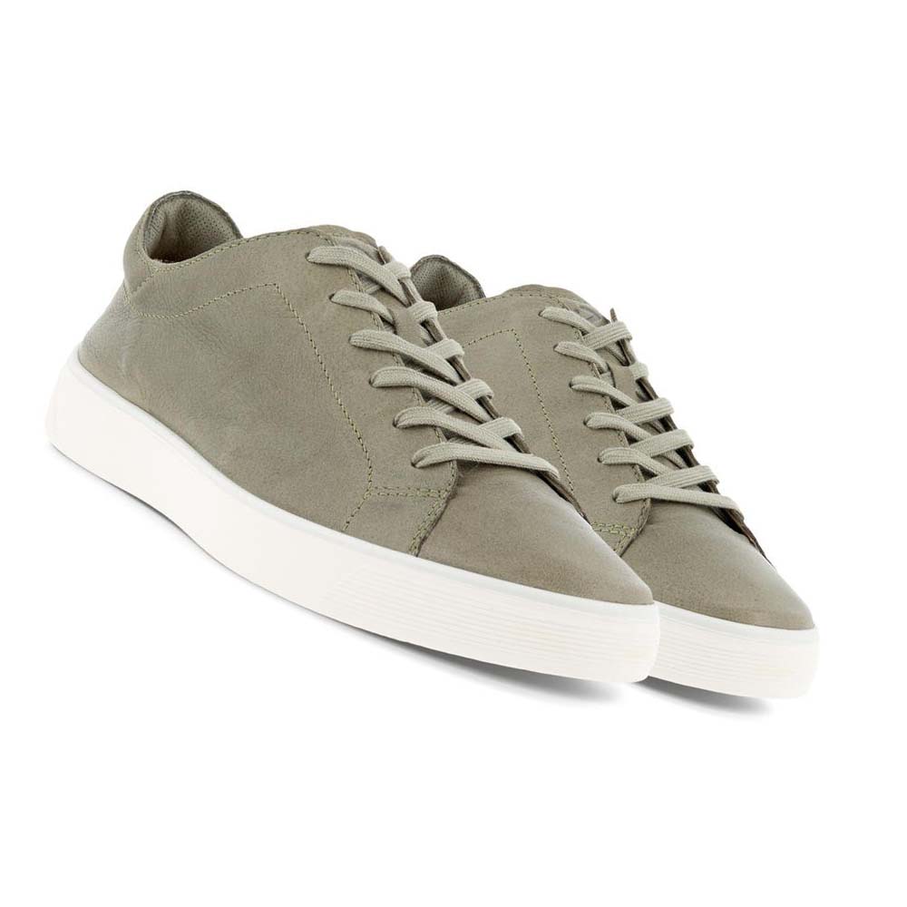 Tenis Ecco Street Tray Retro 2.0 Hombre Verde Oliva | México 260DFM