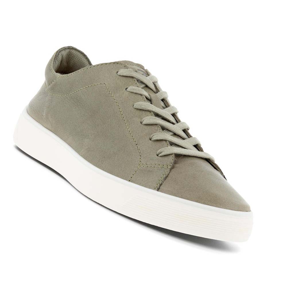 Tenis Ecco Street Tray Retro 2.0 Hombre Verde Oliva | México 260DFM