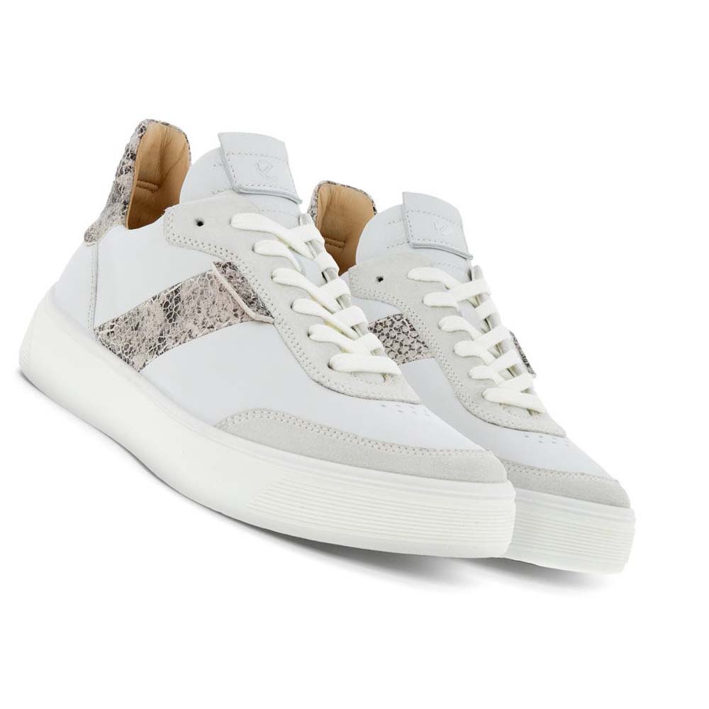 Tenis Ecco Street Tray Street Mujer Grises Blancos | México 623FDN