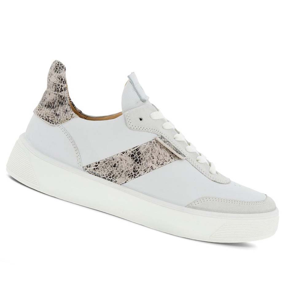 Tenis Ecco Street Tray Street Mujer Grises Blancos | México 623FDN