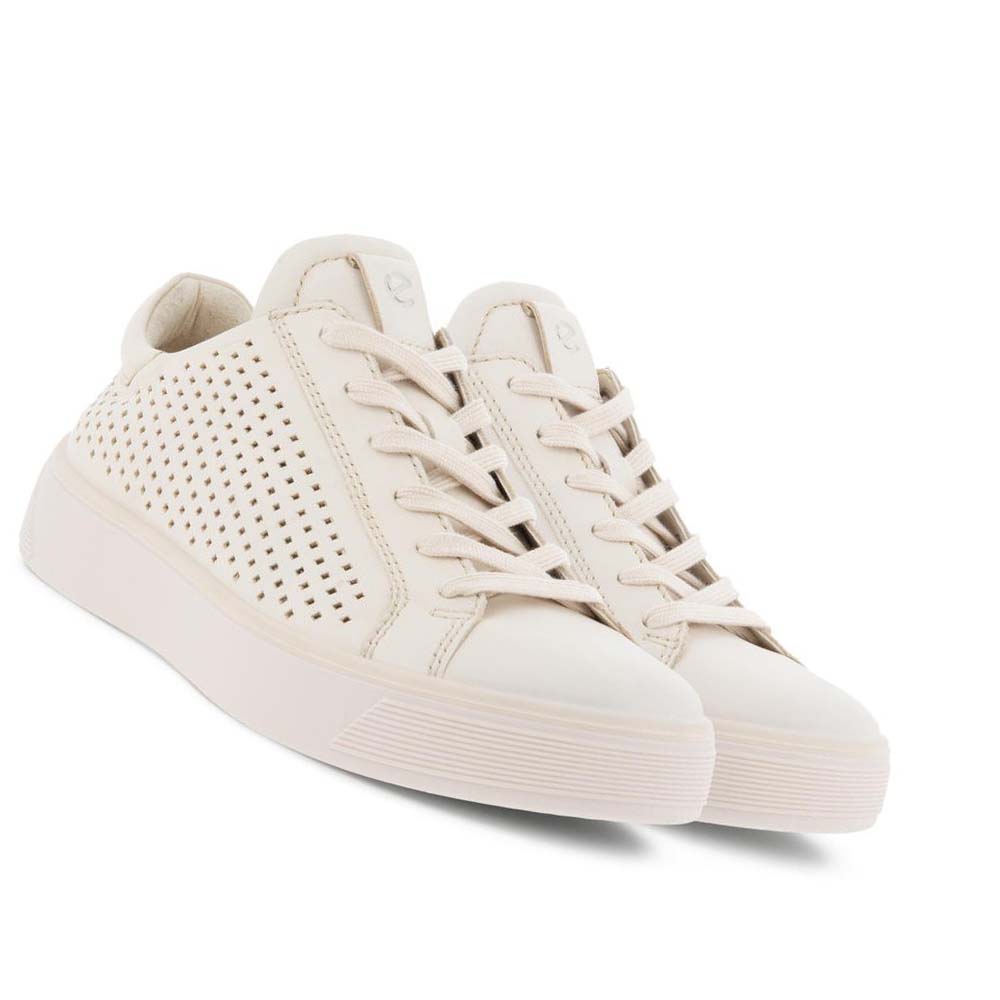 Tenis Ecco Street Tray W Laced Mujer Blancos | México 622GSO