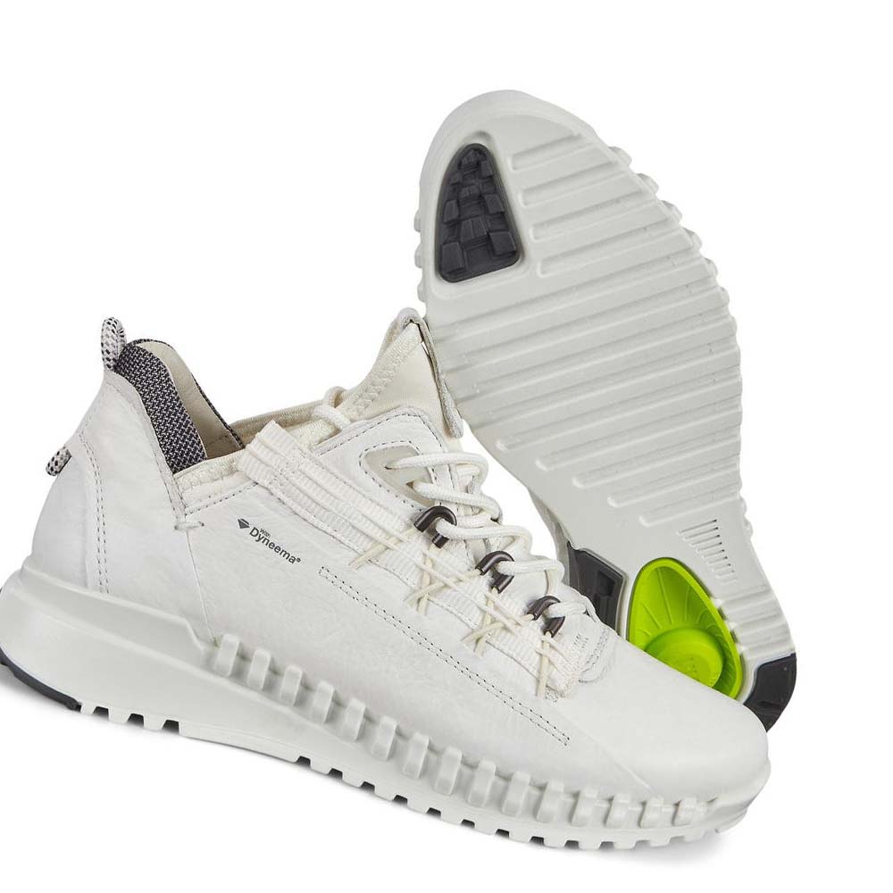 Tenis Ecco Zipflex Low Dyneema Mujer Blancos | México 617ZUT