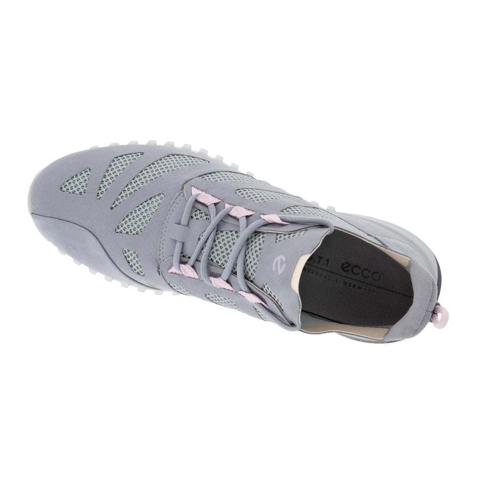 Tenis Ecco Zipflex Low Tex Mujer Plateados Grises | México 616XYU