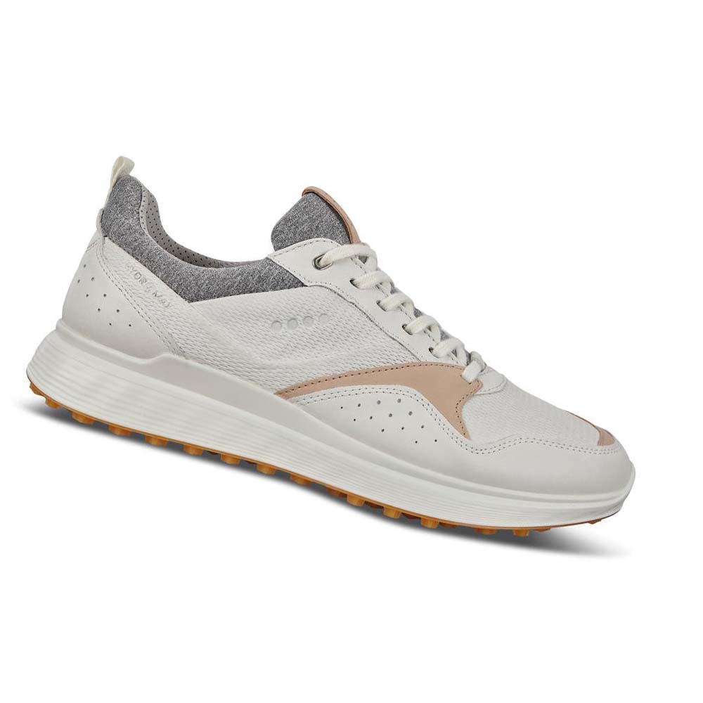 Tenis Golf Ecco Spikeless S-casual Hombre Blancos | México 358LIS