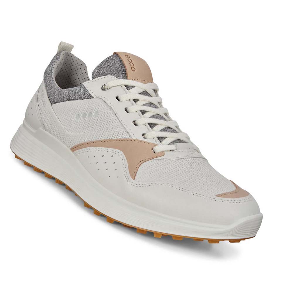 Tenis Golf Ecco Spikeless S-casual Hombre Blancos | México 358LIS