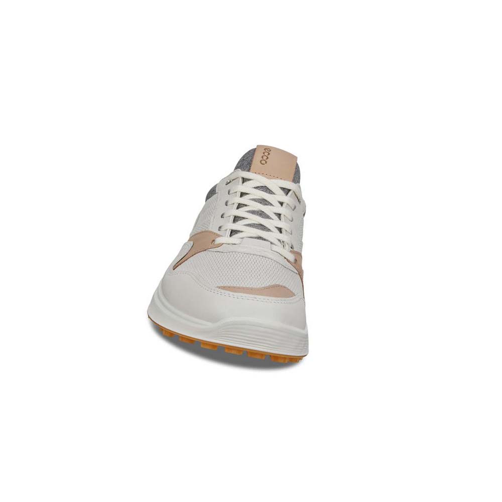 Tenis Golf Ecco Spikeless S-casual Hombre Blancos | México 358LIS