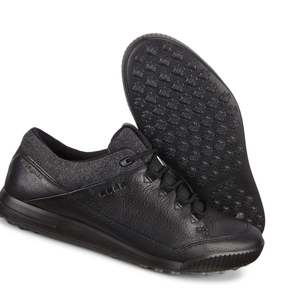 Tenis Golf Ecco Street Retro Hombre Negros | México 357ZUT