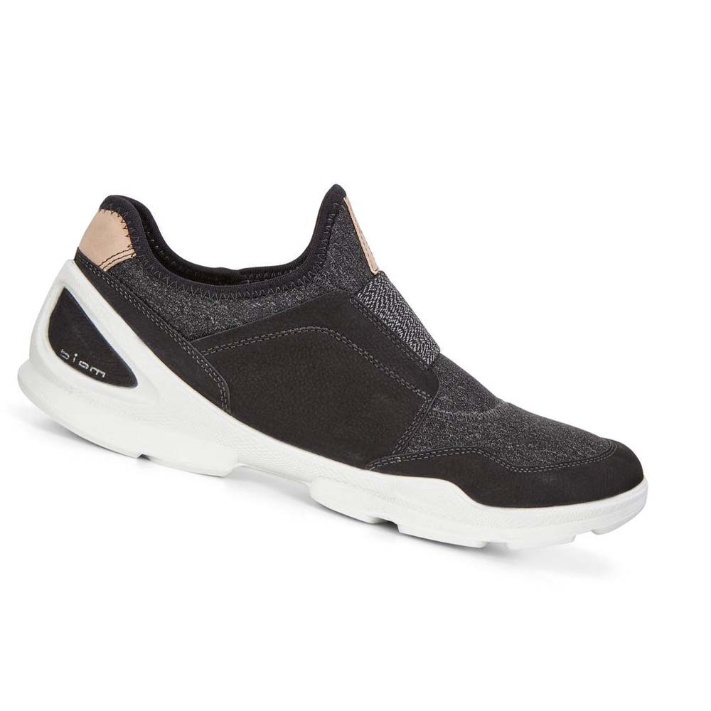 Tenis Trail & Senderismo Ecco Biom Street. Slip-on Mujer Negros | México 730AHK