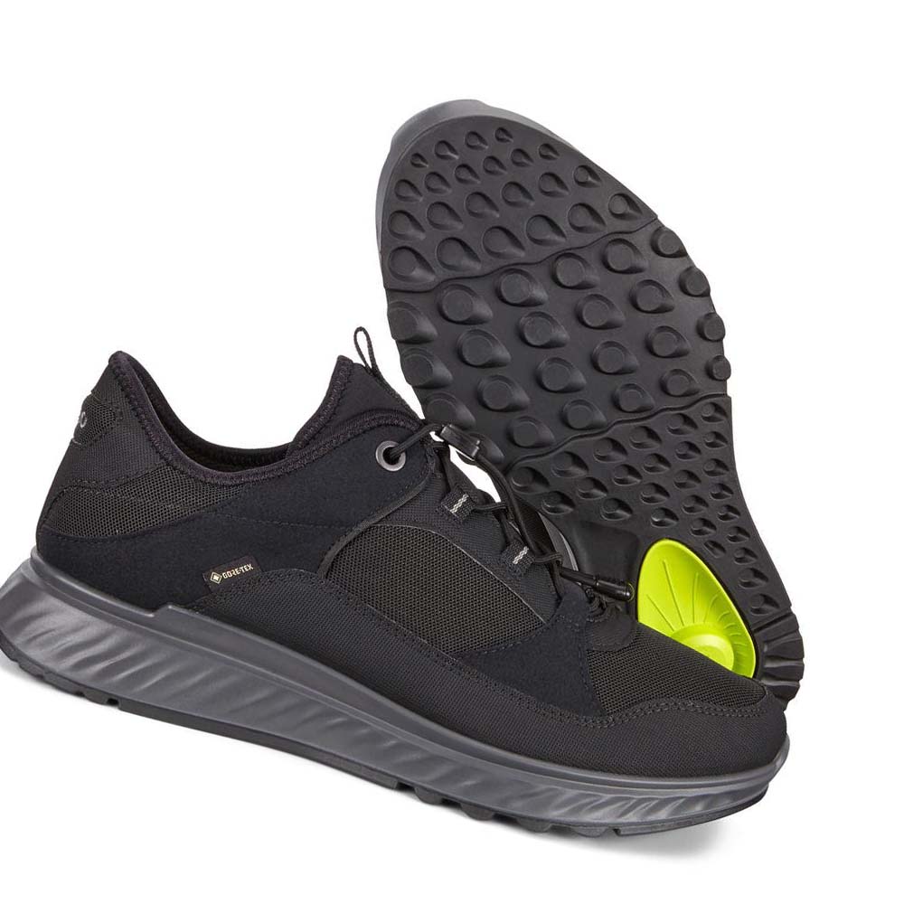 Tenis Trail & Senderismo Ecco Exostride Low Gtx Hombre Negros | México 350QMA