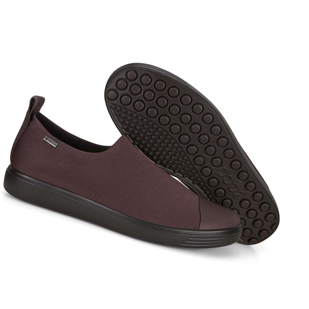 Zapatos Casual Ecco Soft 7 Gtx Slip-on Mujer Vino | México 795BEX