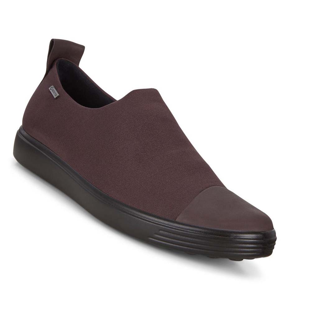 Zapatos Casual Ecco Soft 7 Gtx Slip-on Mujer Vino | México 795BEX