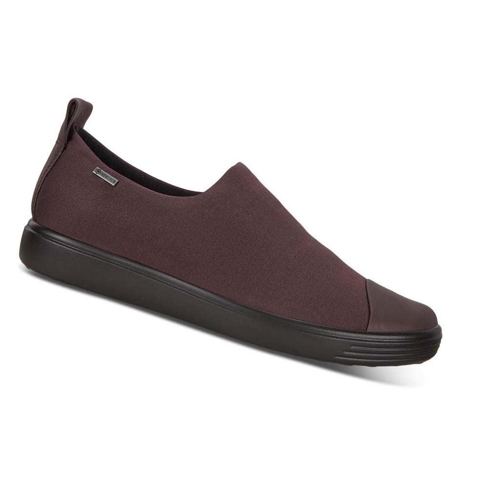 Zapatos Casual Ecco Soft 7 Gtx Slip-on Mujer Vino | México 795BEX