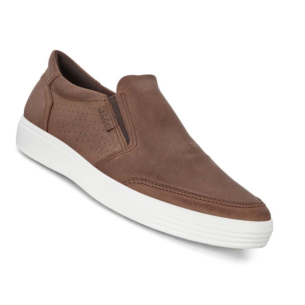 Zapatos Casual Ecco Soft 7 Slip-on Hombre Marrom | México 426EBC