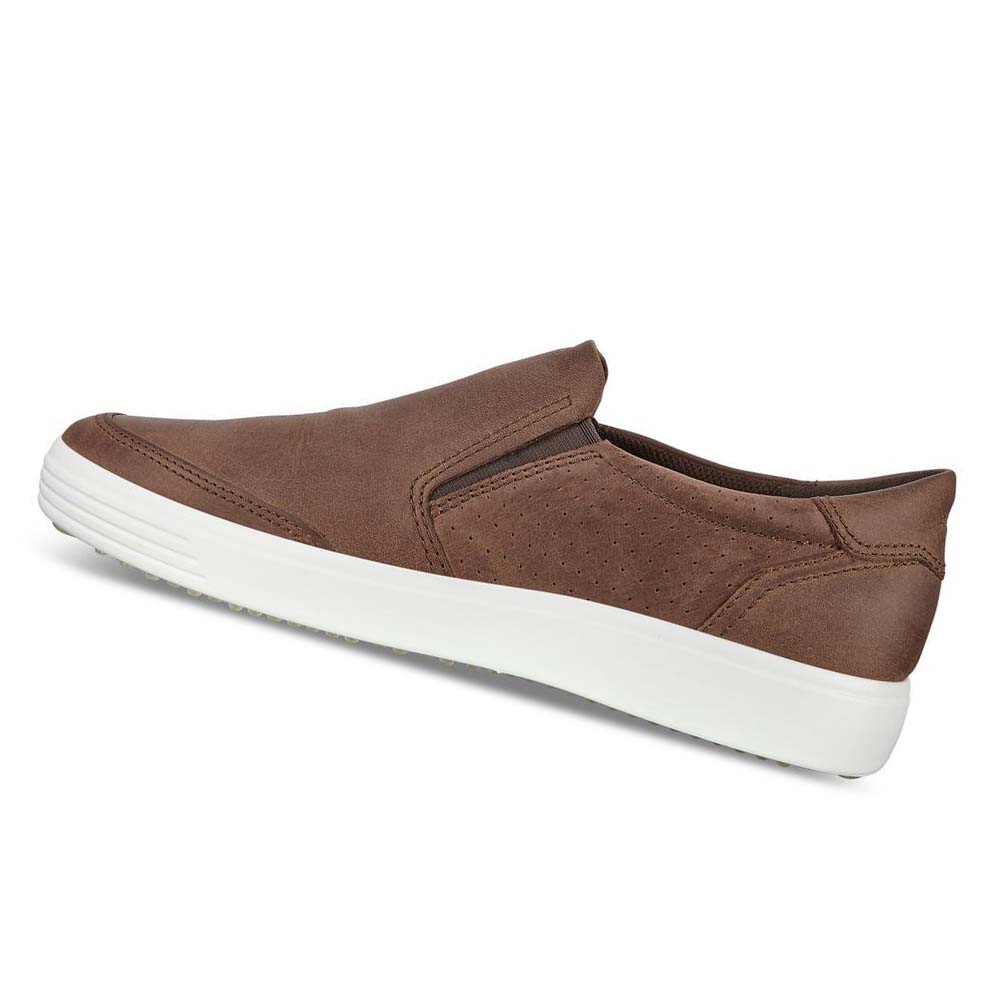 Zapatos Casual Ecco Soft 7 Slip-on Hombre Marrom | México 426EBC