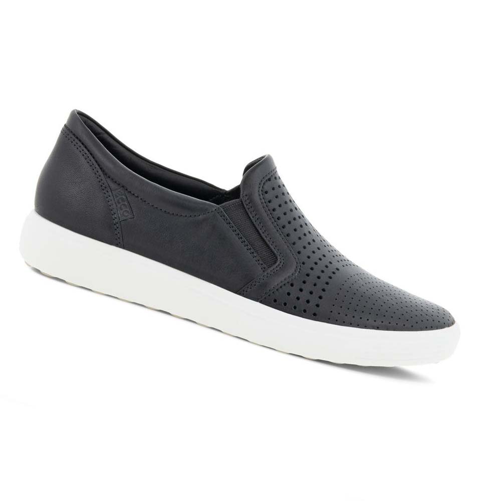 Zapatos Casual Ecco Soft 7 Slip-on Mujer Negros | México 790EBC