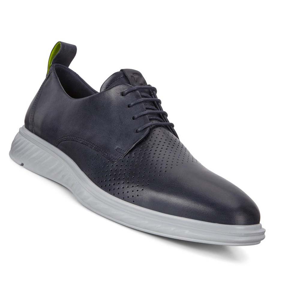 Zapatos Casual Ecco St.1 Hybrid Lite Plain-toe Derby Hombre Azules | México 415FDN