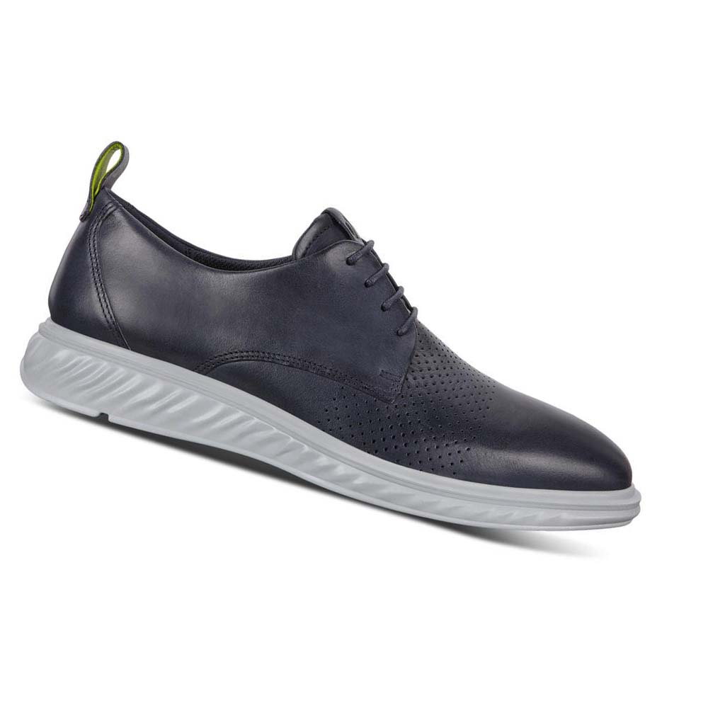 Zapatos Casual Ecco St.1 Hybrid Lite Plain-toe Derby Hombre Azules | México 415FDN