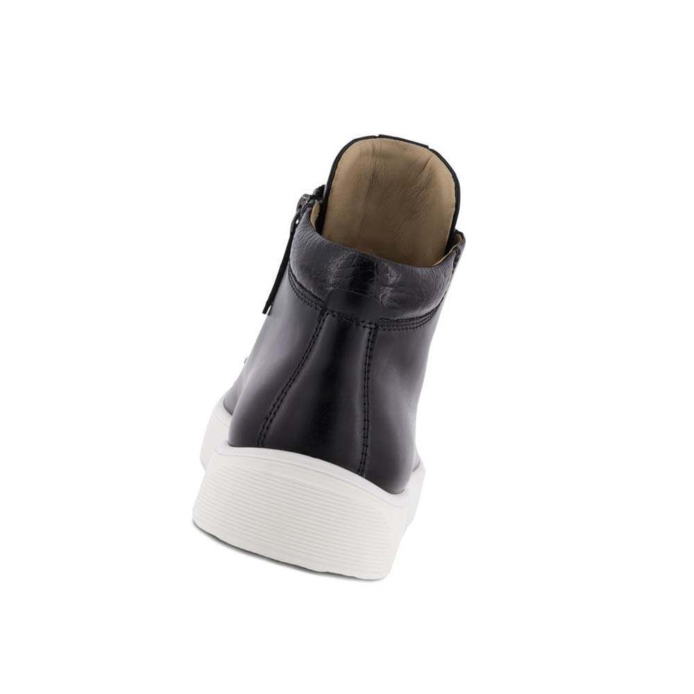 Zapatos Casual Ecco Stret Tray Mid-cutie Mujer Negros | México 775KOR