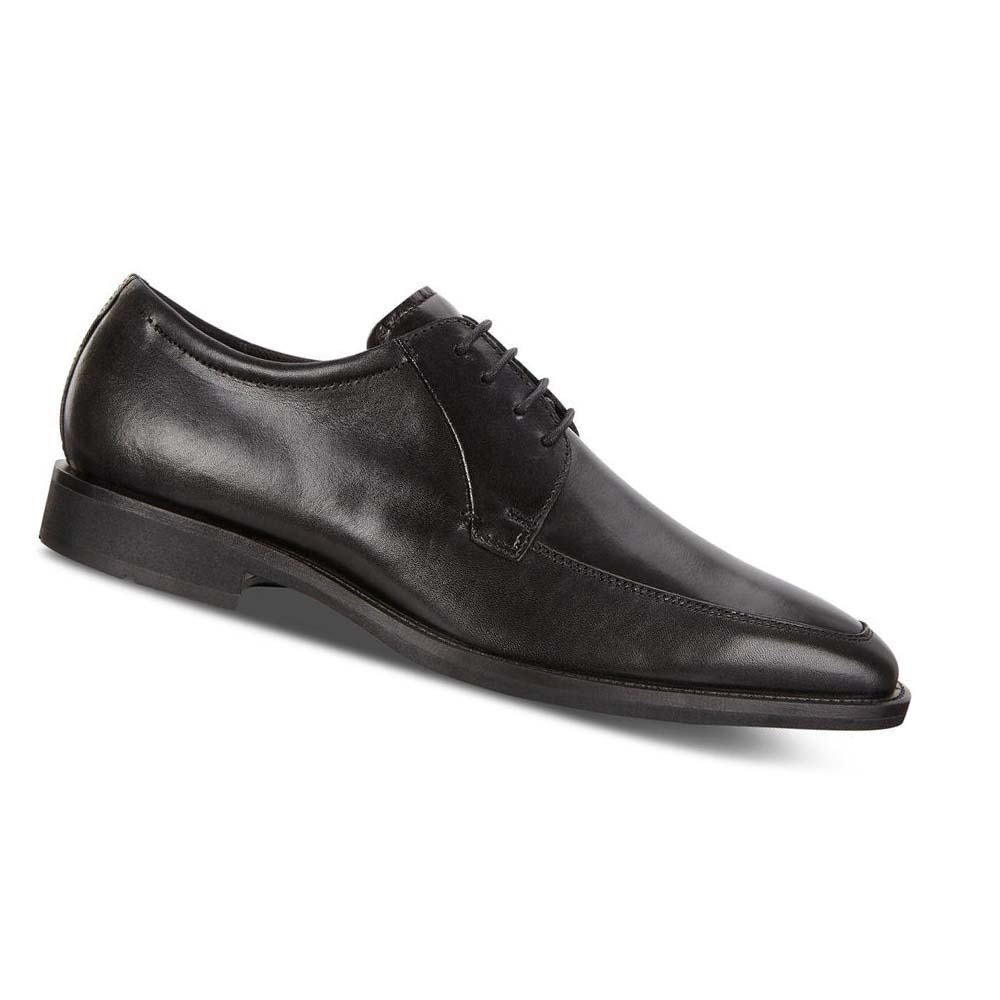 Zapatos de Vestir Ecco Calcan Apron Toe Tie Hombre Negros | México 405BEX