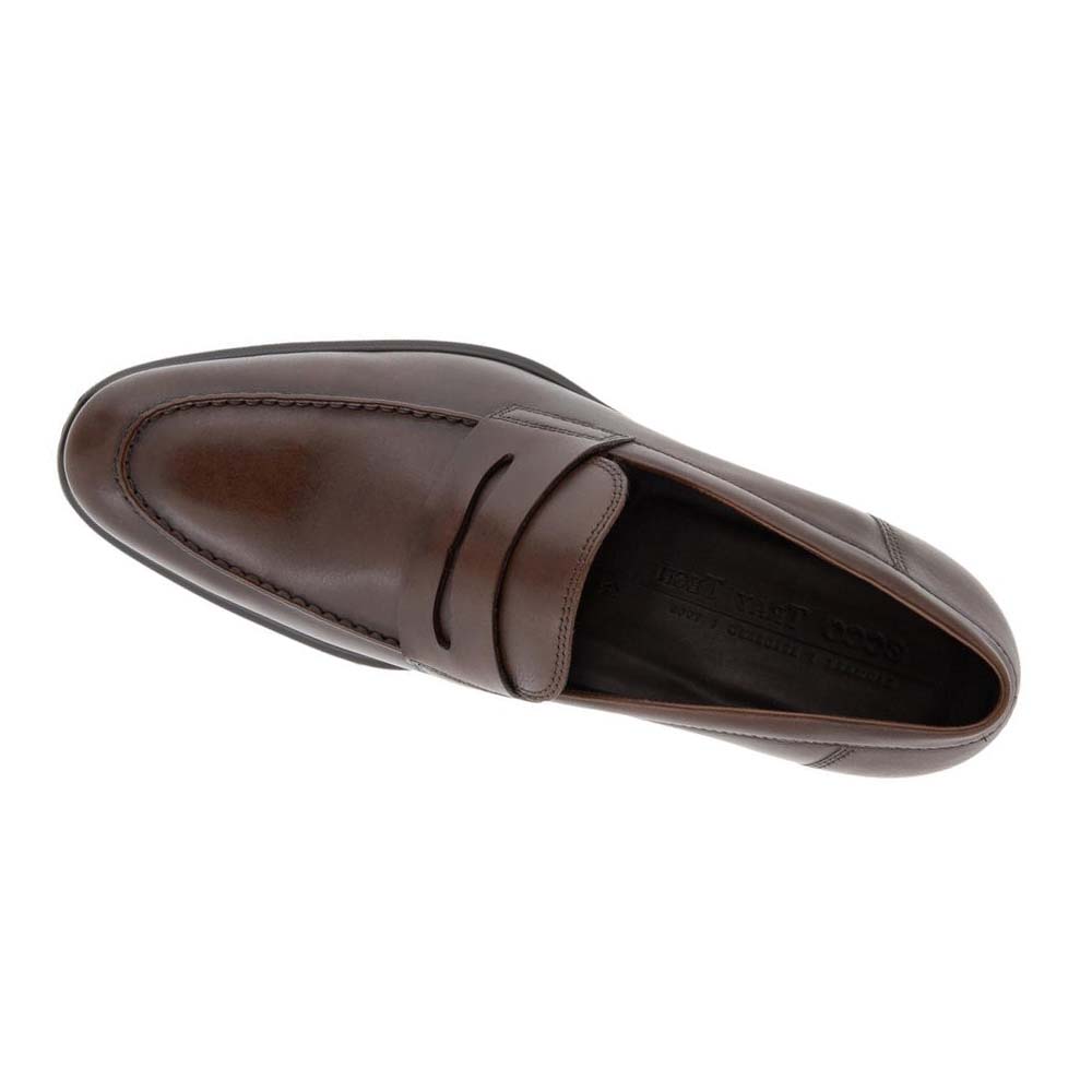 Zapatos de Vestir Ecco Citytray Penny Loafer Hombre Marrom | México 39MQZ