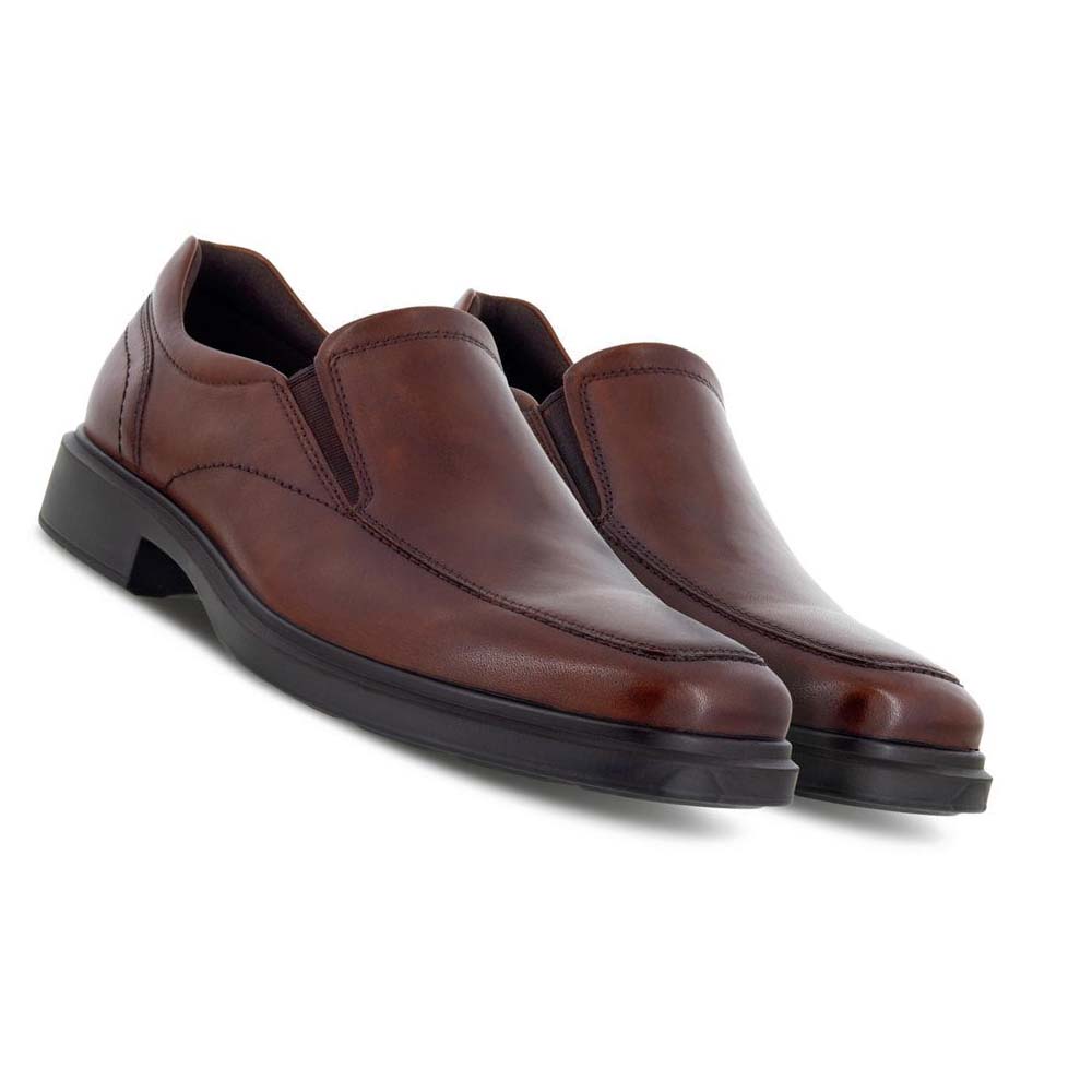 Zapatos de Vestir Ecco Helsinki 2.0 Apron Toe Slip-on Hombre Marrom | México 397YXF