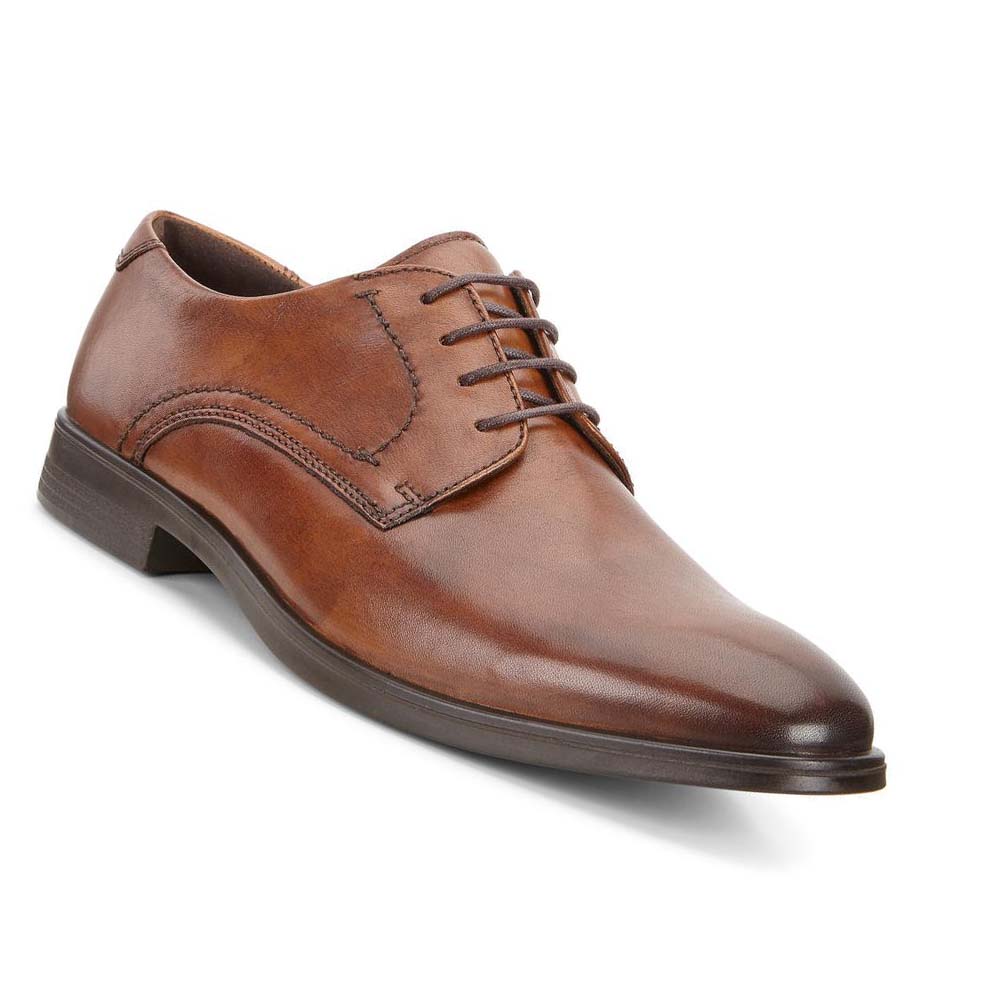 Zapatos de Vestir Ecco Melbourne Tie Hombre Marrom | México 38QMA