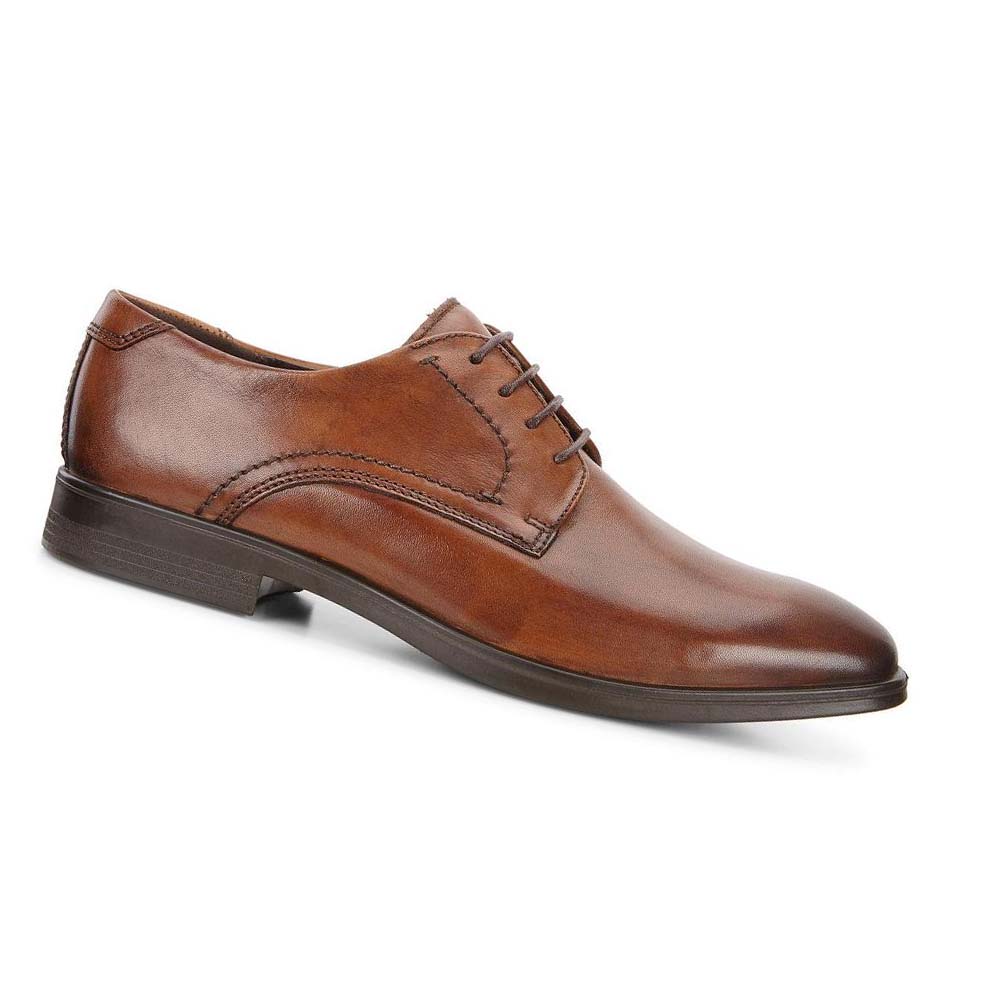 Zapatos de Vestir Ecco Melbourne Tie Hombre Marrom | México 38QMA