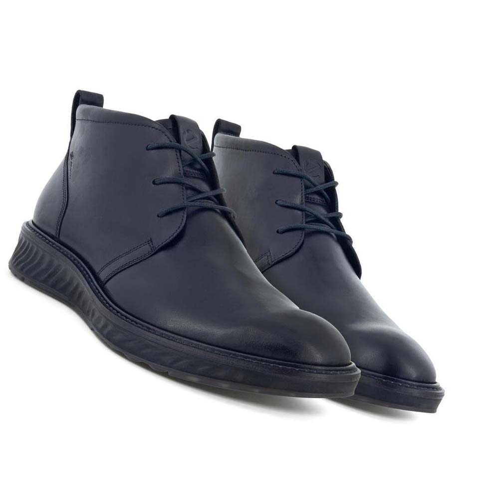 Zapatos de Vestir Ecco St.1 Hybrid Gtx Hombre Negros | México 384LIS