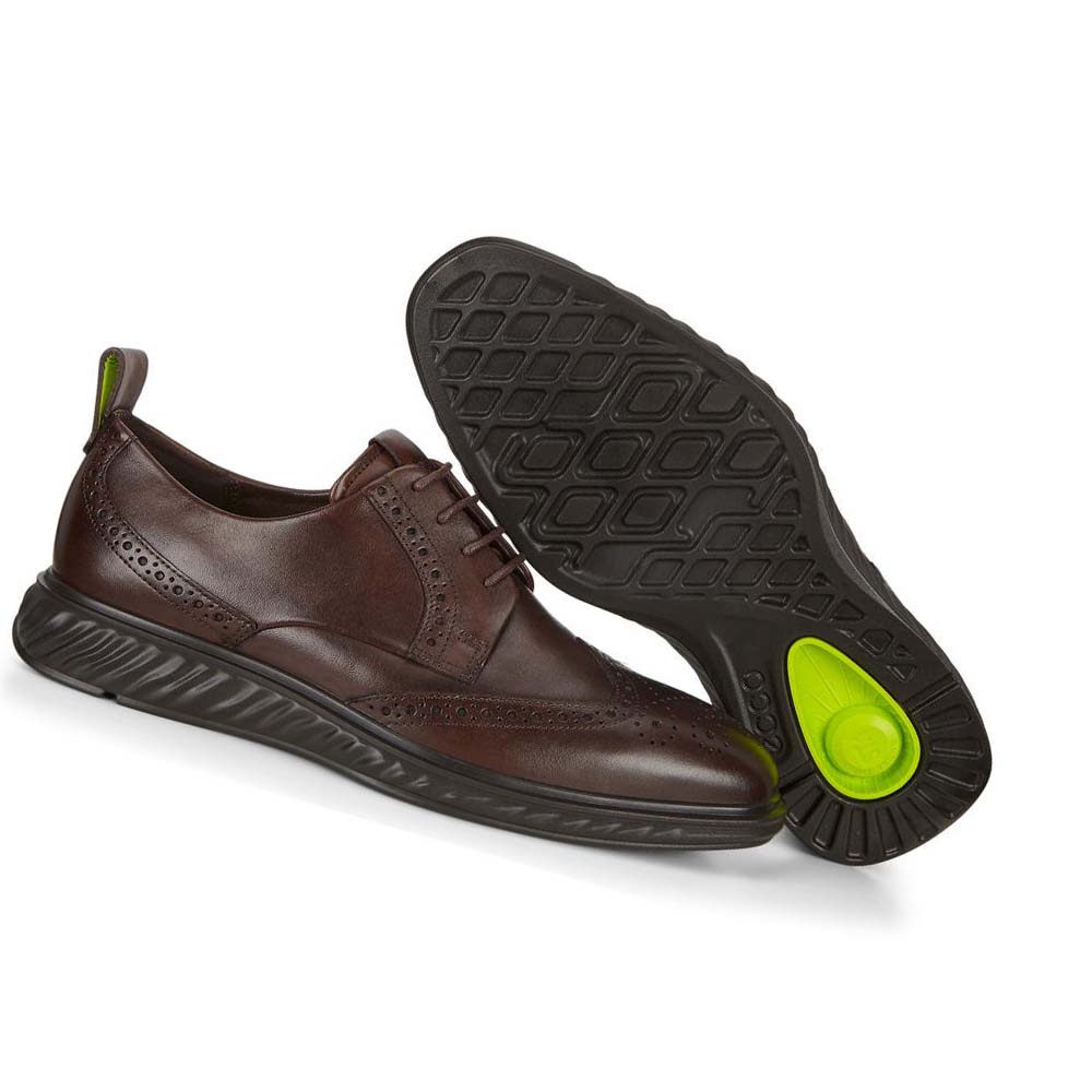 Zapatos de Vestir Ecco St.1 Hybrid Lite Wingtip Brogue Hombre Marrom | México 382XYU