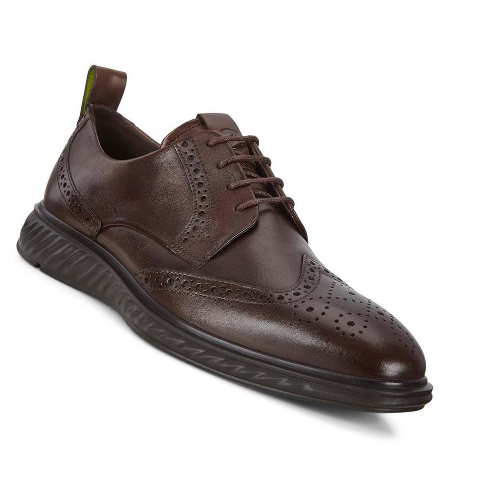 Zapatos de Vestir Ecco St.1 Hybrid Lite Wingtip Brogue Hombre Marrom | México 382XYU