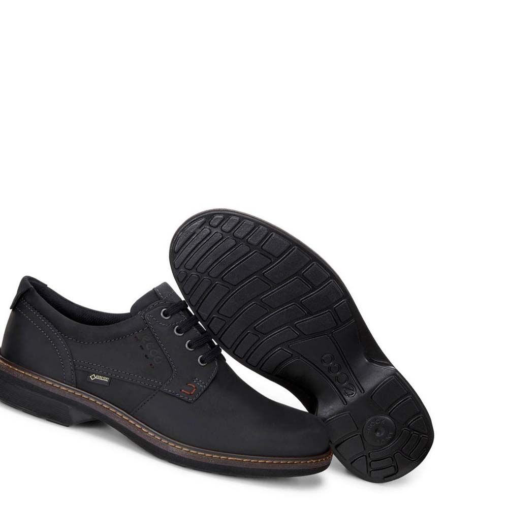 Zapatos de Vestir Ecco Turn Gtx Plain Toe Tie Hombre Negros | México 377MQZ