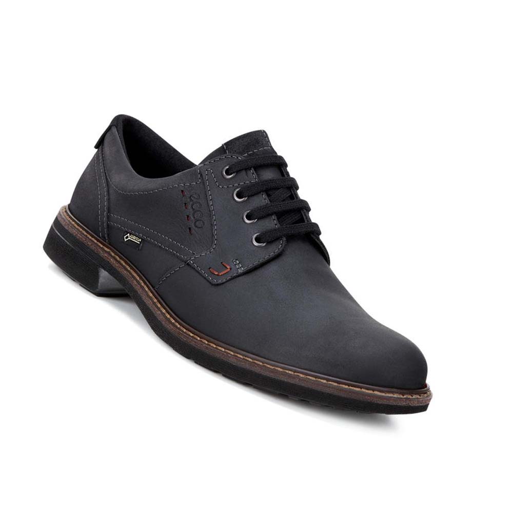 Zapatos de Vestir Ecco Turn Gtx Plain Toe Tie Hombre Negros | México 377MQZ