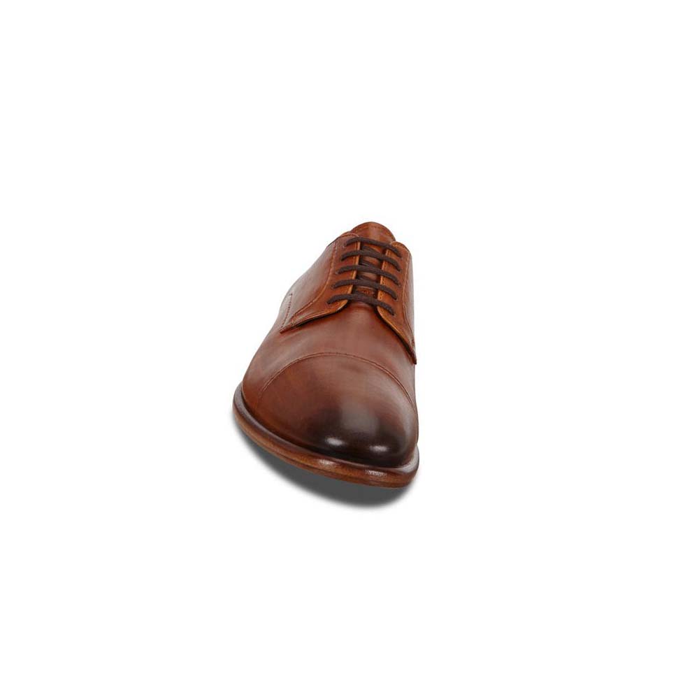 Zapatos de Vestir Ecco Vitrus Mondial Cap-toe Derby Hombre Naranjas | México 374EBC